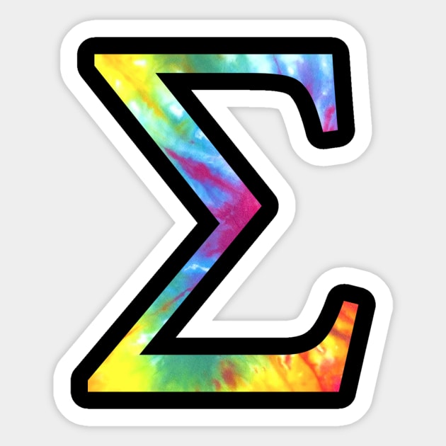 Tie Dye Sigma Sticker by lolosenese